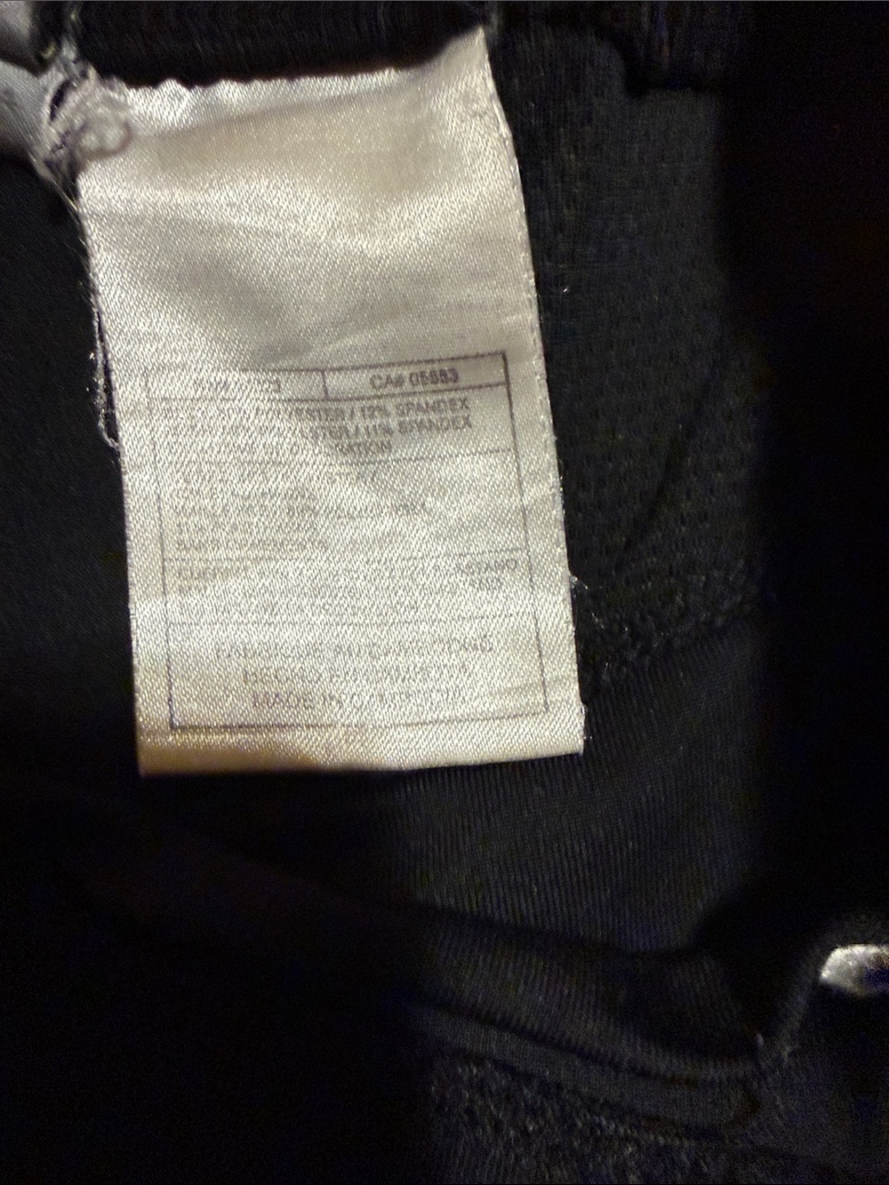 Nike Black Capris with White Swoosh - Picture 3 of 9